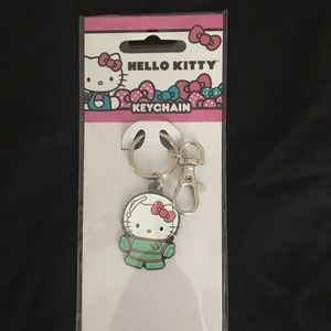 Hello Kitty Spaceman Enamel Metal Keychain